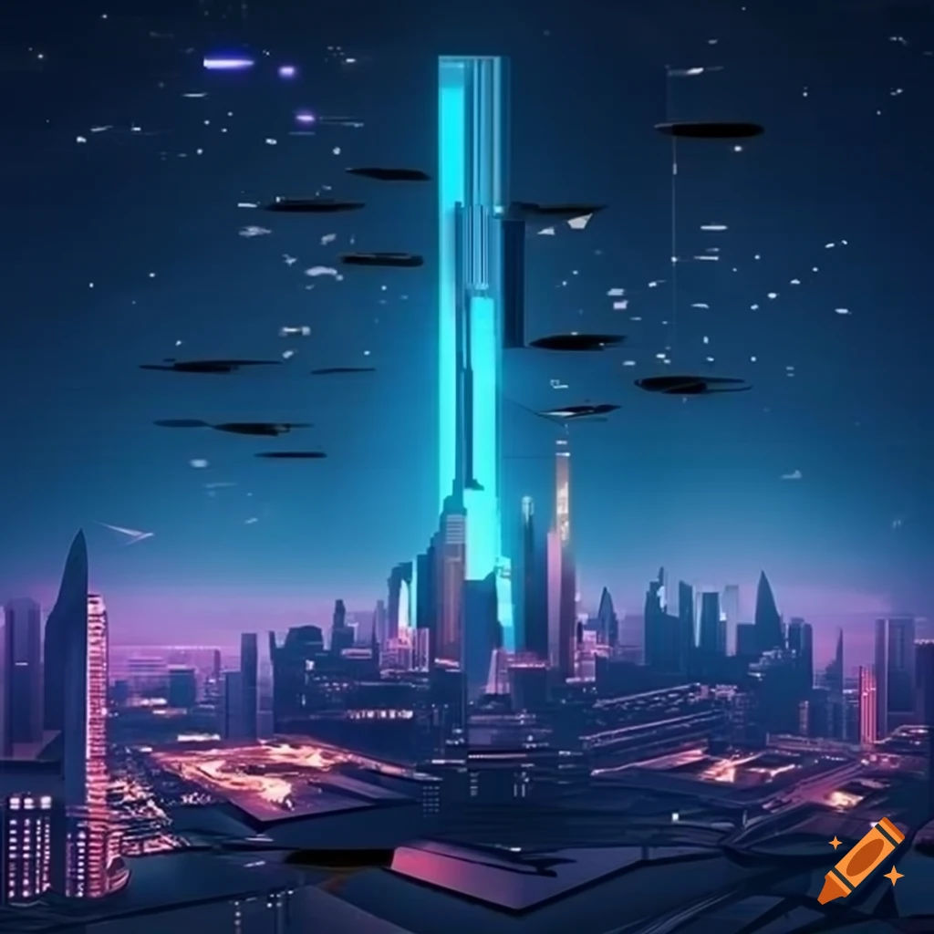 Wallpaper #K2ifFpMBSpphPi3-Tgyf157 Futuristic Cityscape Design a 3D Wallpaper Showcasing a Futuristic