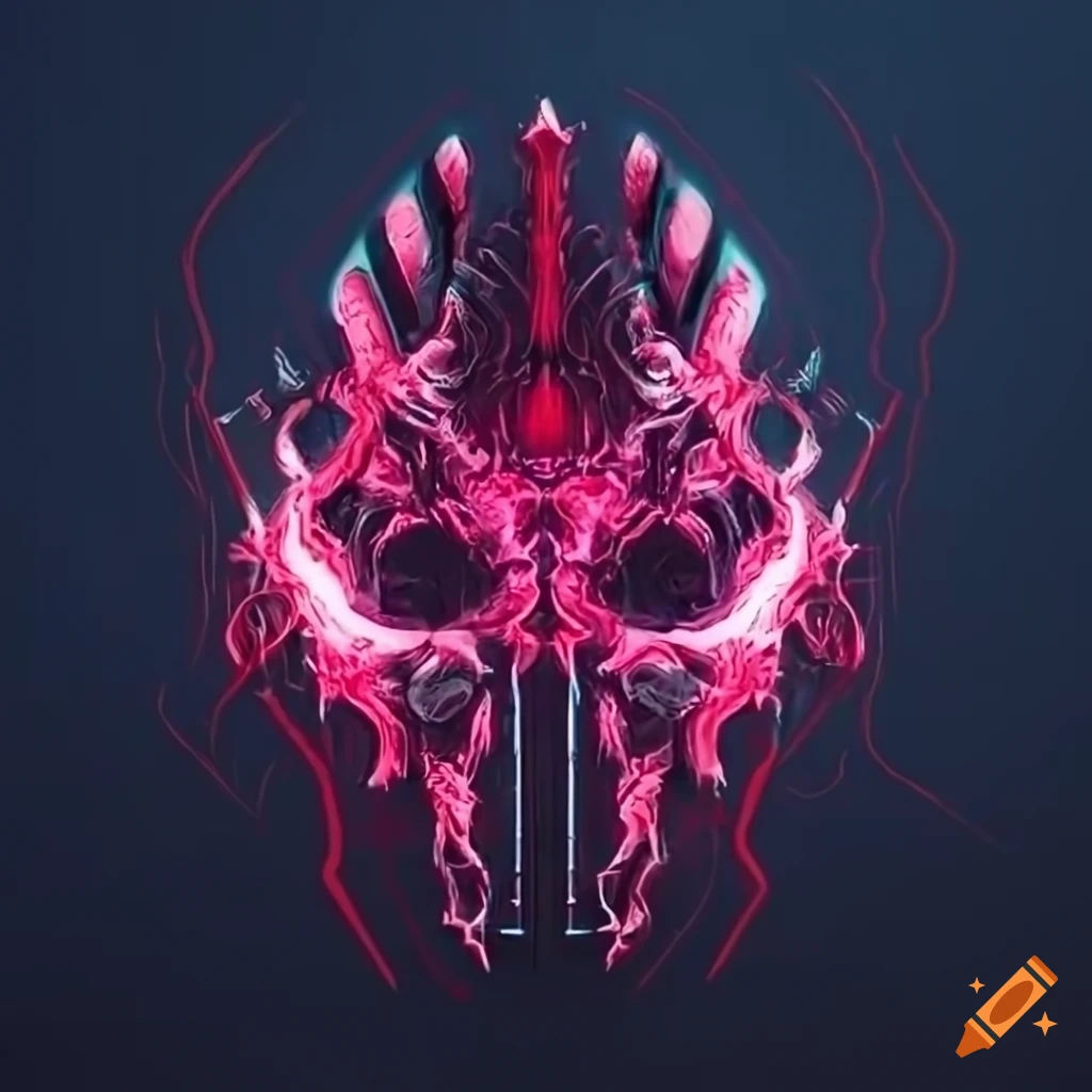 Wallpaper #shyAQJMB8JfcLg2J2fbR155 Crimson Cyberpunk Logo Design on Craiyon