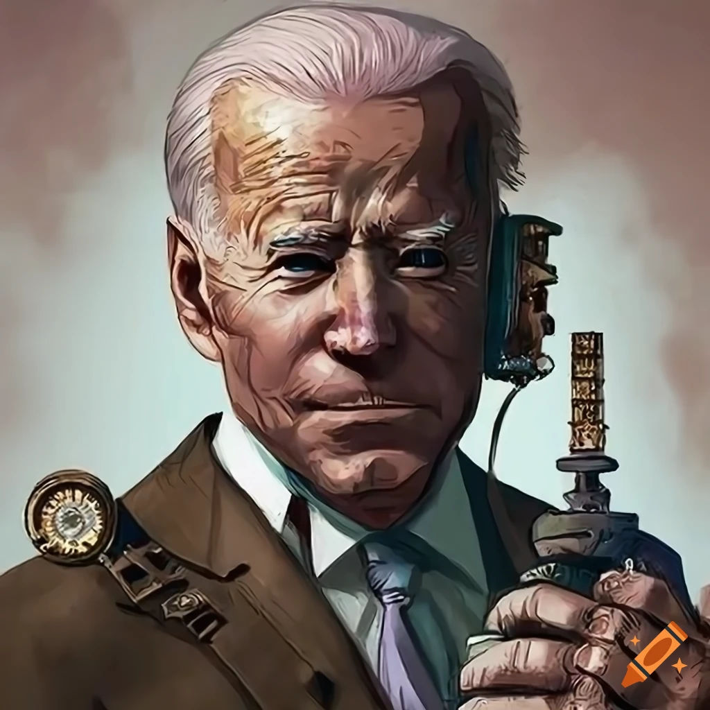 Wallpaper #-63cMZMBKf019FdaOxFD541 Cyberpunk Image of Joe Biden in a Futuristic City on Craiyon