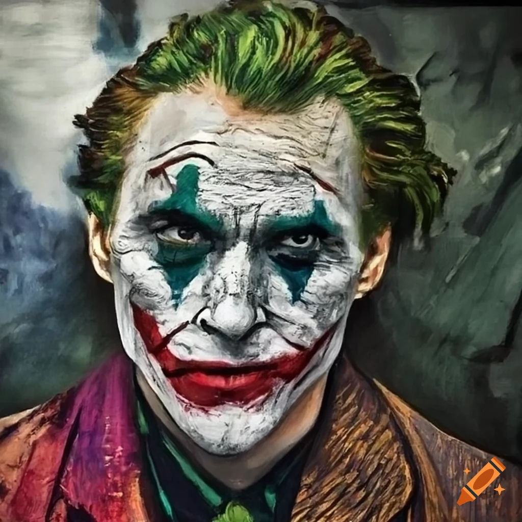 Wallpaper #wcnwi5cB-VVLIetl6Ghy130 Painting of the Joker by Van Gogh