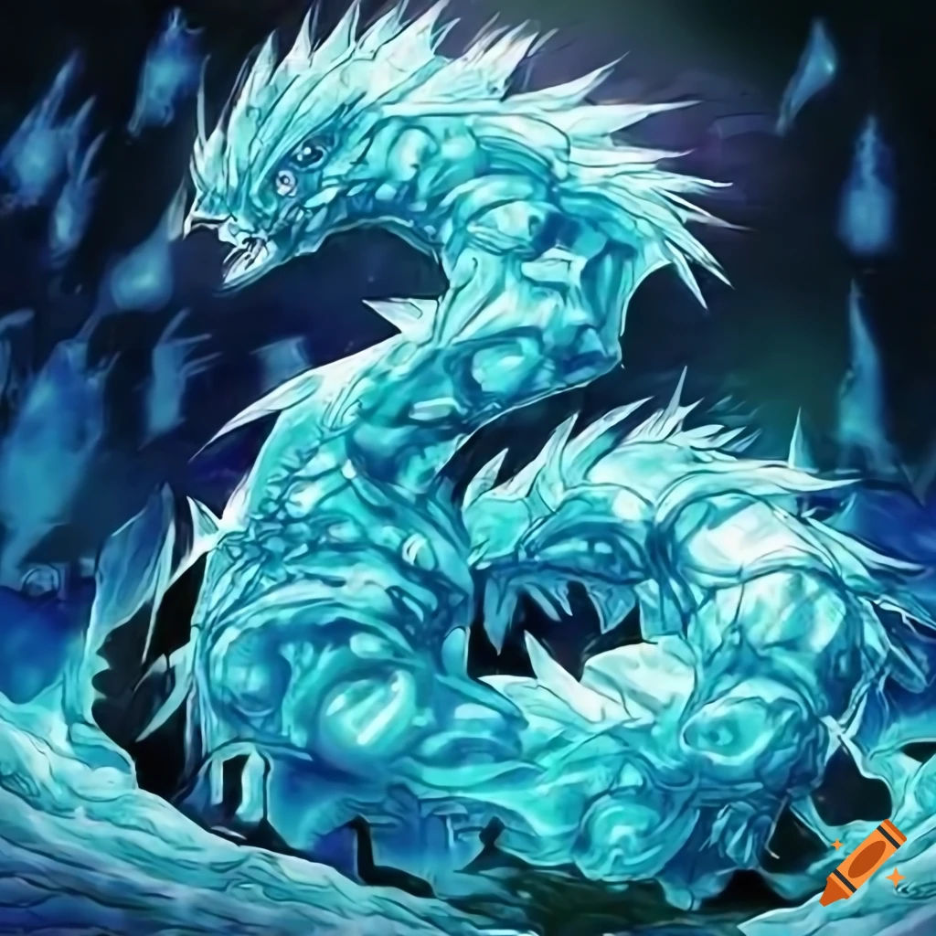 Wallpaper #0Gd8C5MBSpphPi3-8dlm25 Water Elemental Artwork from Yu Gi Oh Card on Craiyon