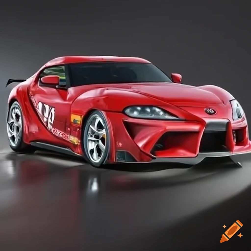 Wallpaper #Amd16JIBSpphPi3-Iz0N280 Toyota Supra Prototype on a Gran Turismo Magazine Cover on Craiyon