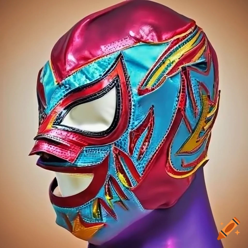 Wallpaper #JfQSOZMBKFX8bn3ronax327 Colorful Luchador Wrestling Mask with Unique Hustler Design on Craiyon