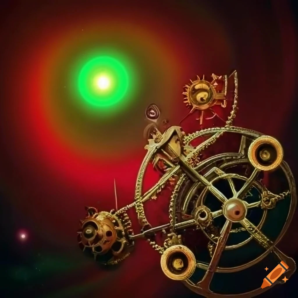 Wallpaper #1WhoJJMBSpphPi3-ETjA396 Steampunk Flying Wheel with Colorful Design