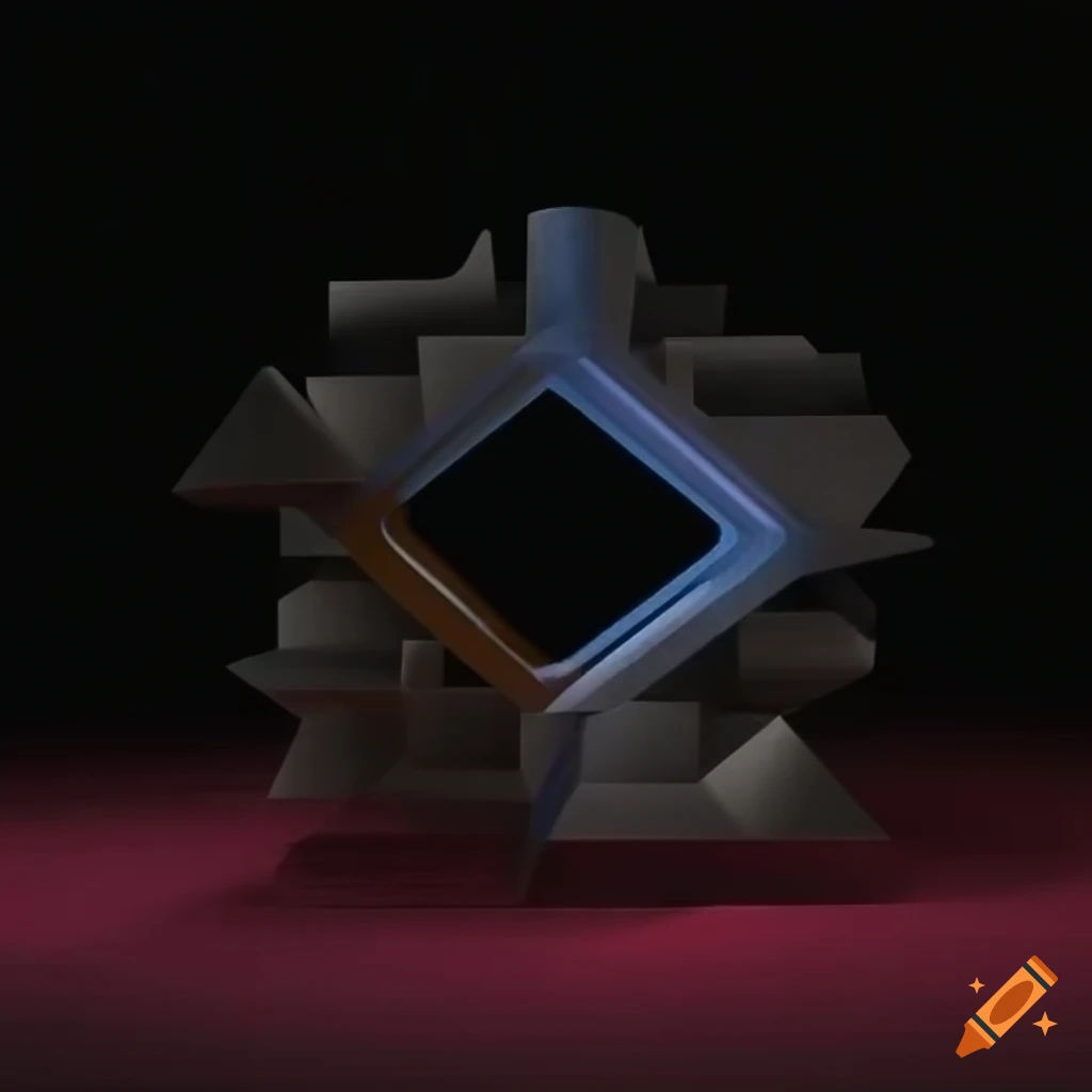 Wallpaper #Ph0GKpMBlOZrFDOkycPy185 Geometric Abstract Illustration in 3D on Craiyon