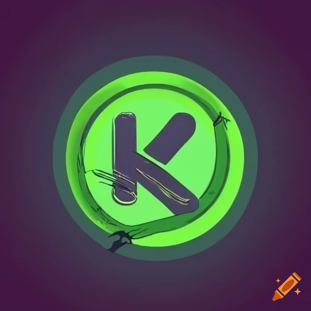 Wallpaper #jhdRPpMBPLD5_VENod_U241 Cyberpunk Style Logo for Karjo Company with Black Background and Green