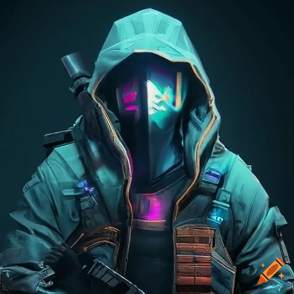 Wallpaper #lzsdcJcBSWmA-tzp1Y9u5 Image of a Cyberpunk Nomad