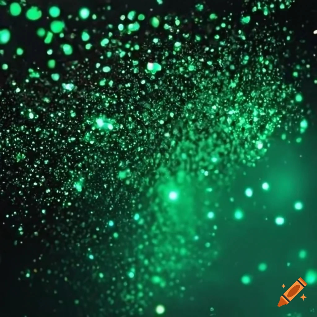 Wallpaper #A2cL6JIBSpphPi3-Dzuj309 Dark Green Background with Glitter on Craiyon