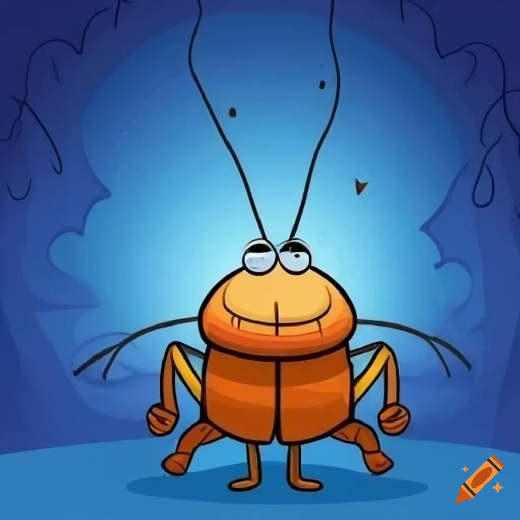 Wallpaper #SWdXCpMBSpphPi3-q9Qk187 Funny Cartoon Illustration of a Sombrero Wearing Cockroach on Craiyon
