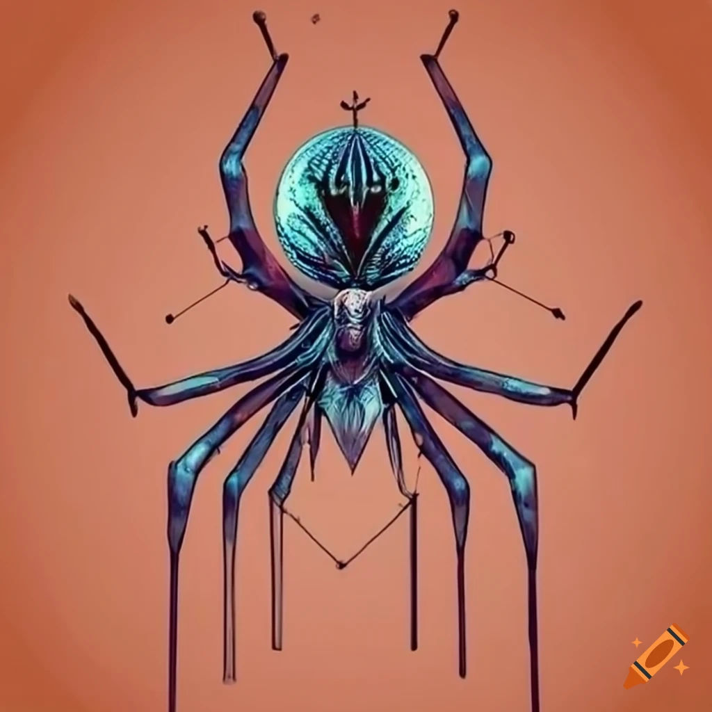 Wallpaper #F2jUHpMBSpphPi3-Fion82 Sacred Geometry Spider Sculpture on Craiyon
