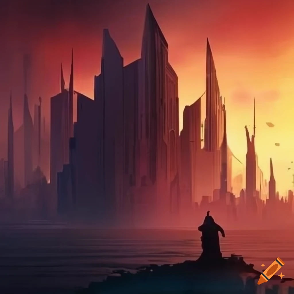 Wallpaper #NWcH9pIBSpphPi3-kYJt282 Image Depicting a Choice Between Dystopia and Utopia on Craiyon