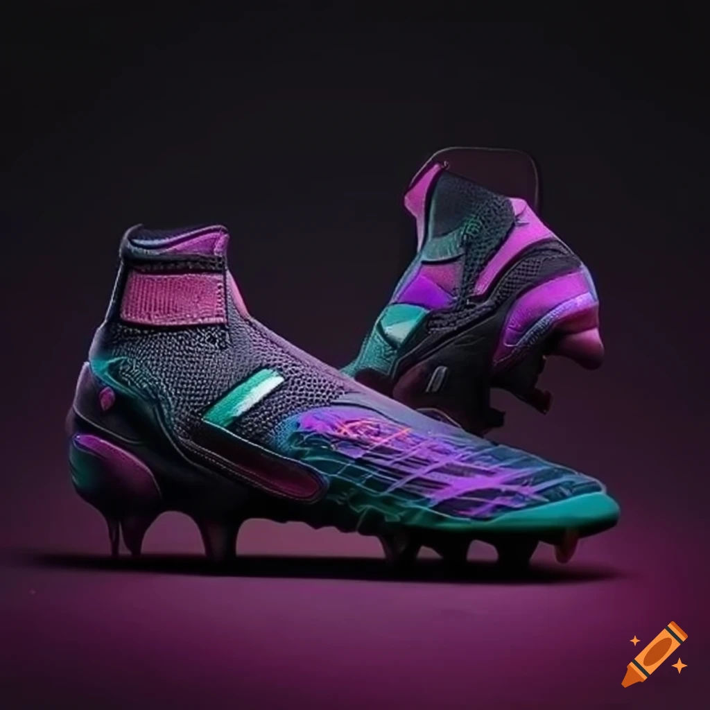 Wallpaper #u_-ya5MB3lSXT3zUG-iX287 Cyberpunk Soccer Shoes on Craiyon