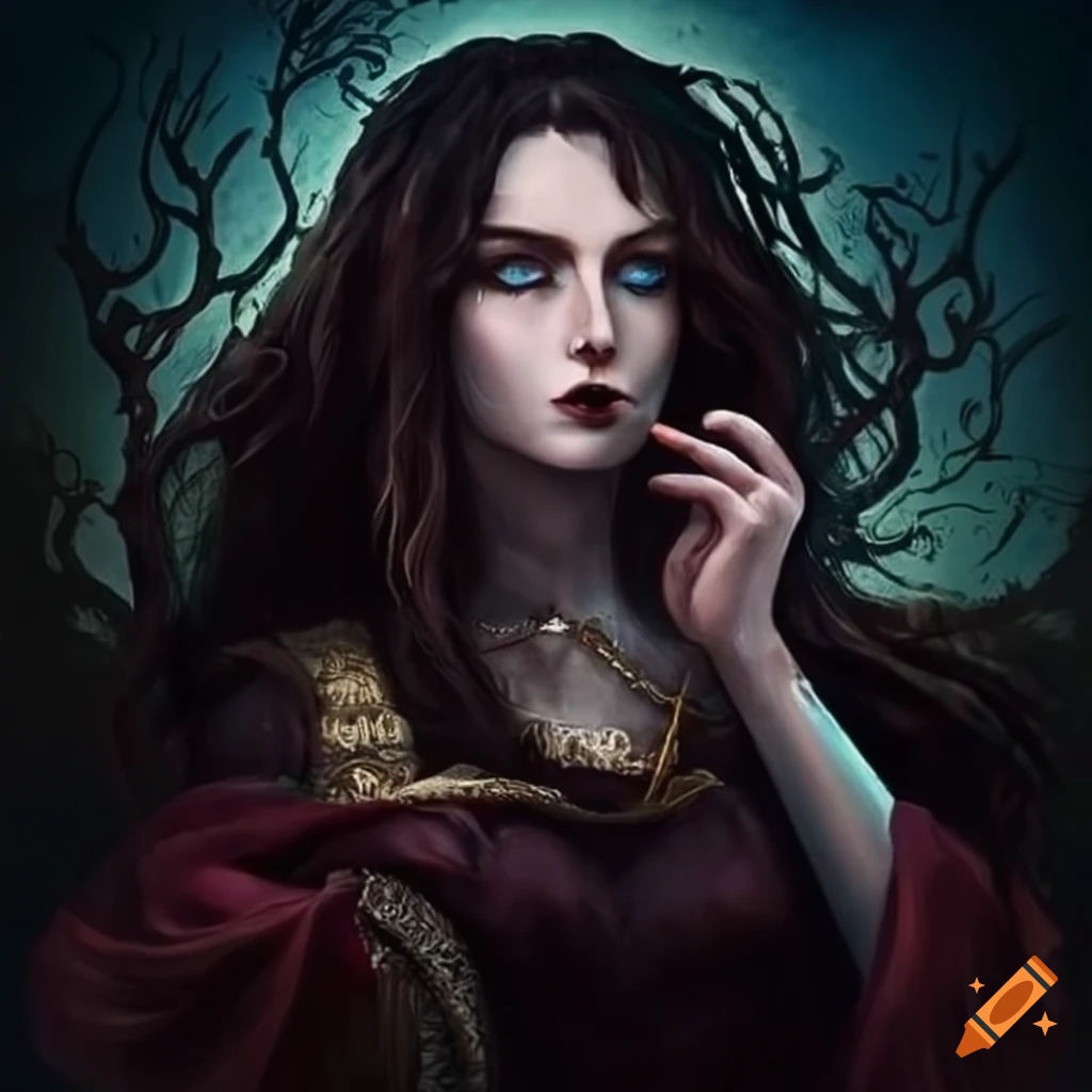 Wallpaper #cKU_N5MBVBiSkHCa8Itg379 Artistic Depiction of a Christian Witch on Craiyon