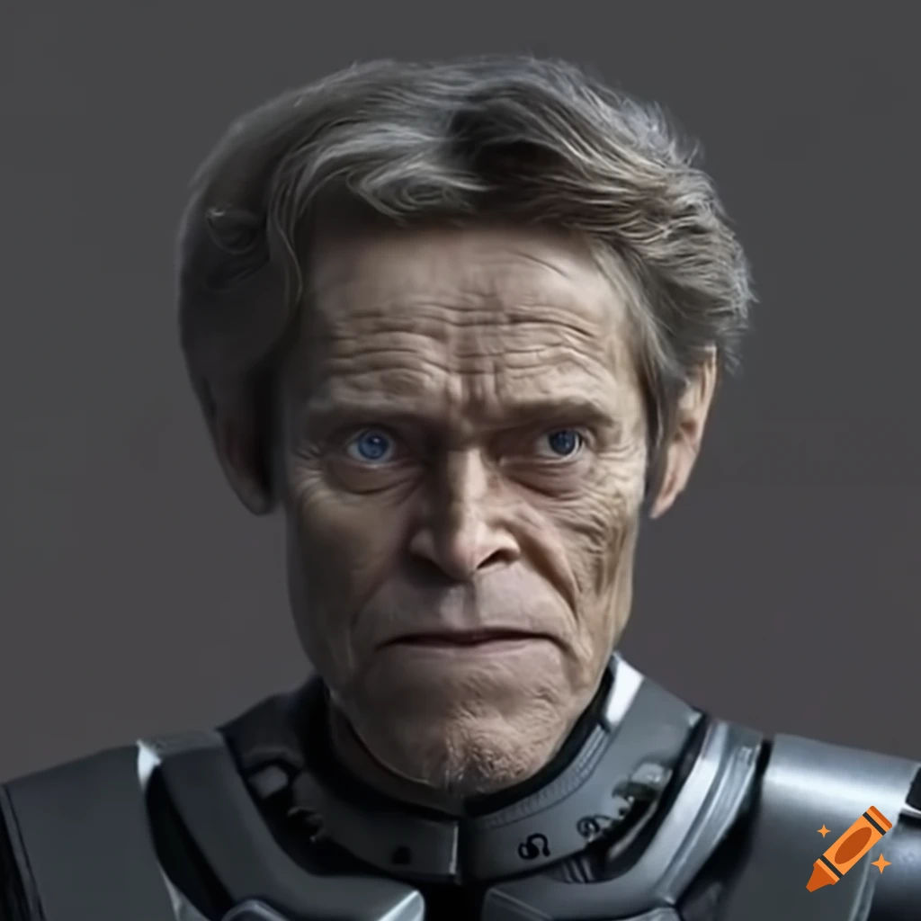 Wallpaper #UKUuOJMBVBiSkHCarI3k283 Willem Dafoe as a Robot on Craiyon