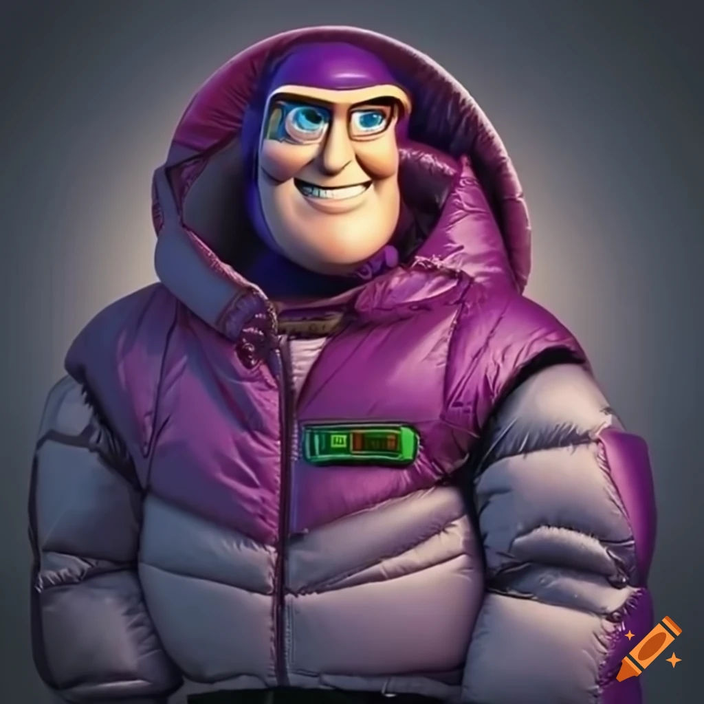 Wallpaper #HmgxJJMBSpphPi3-6Tgx441 Buzz Lightyear Wearing a Puffer Jacket and Gold Chain on Craiyon
