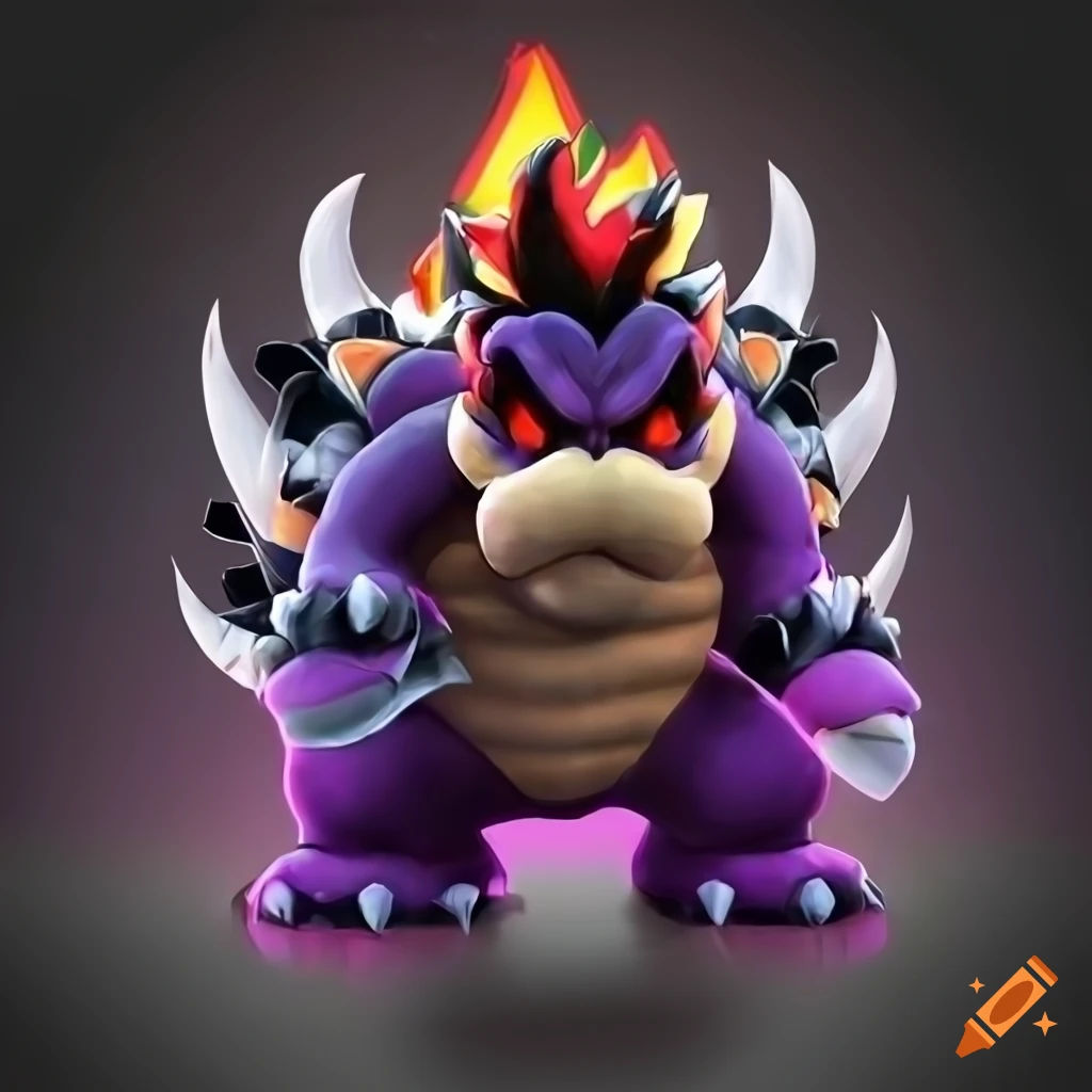 Wallpaper #8c6vJZMB71dOy6JZMRQu243 Digital Artwork of Dark Bowser on Craiyon