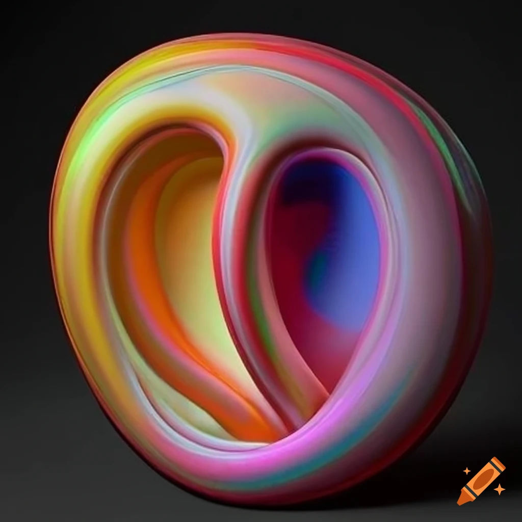 Wallpaper #Ph0GKpMBlOZrFDOkycPy126 Intricate and Colorful 3D Abstract Sculpture on Craiyon