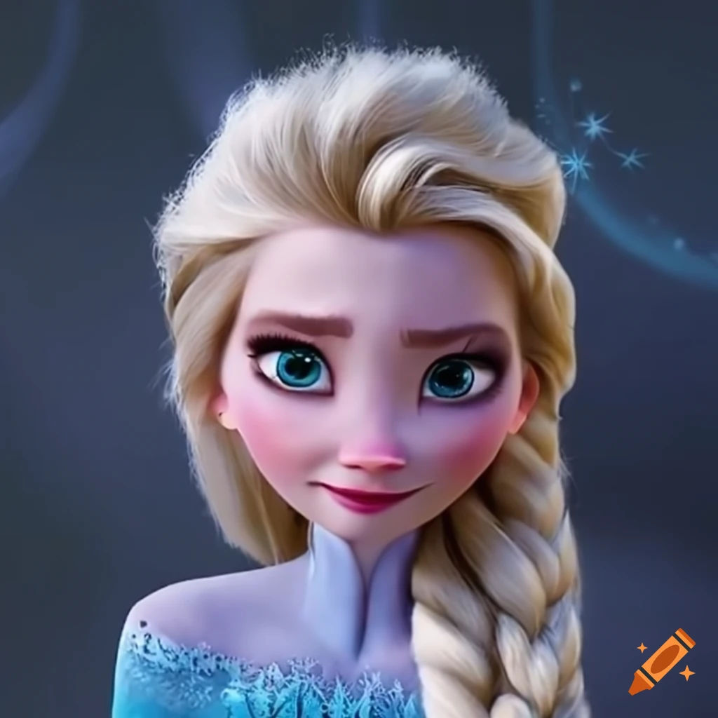 Wallpaper #p2jPGpMBSpphPi3-Qh1z185 Bored Elsa from Frozen with Dark Circles on Craiyon