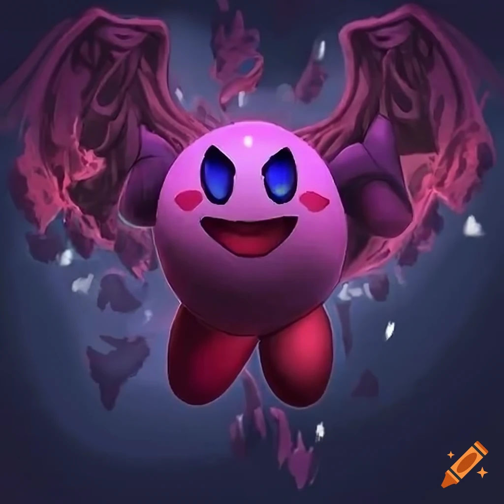 Wallpaper #W2c4_JIBSpphPi3-KZeF265 Dark Version of Kirby Character