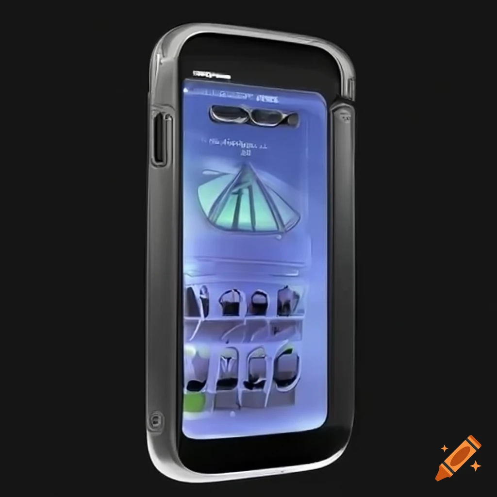 Wallpaper #zmfP-5IBSpphPi3-dpXT63 Image of a Futuristic Phone on Craiyon