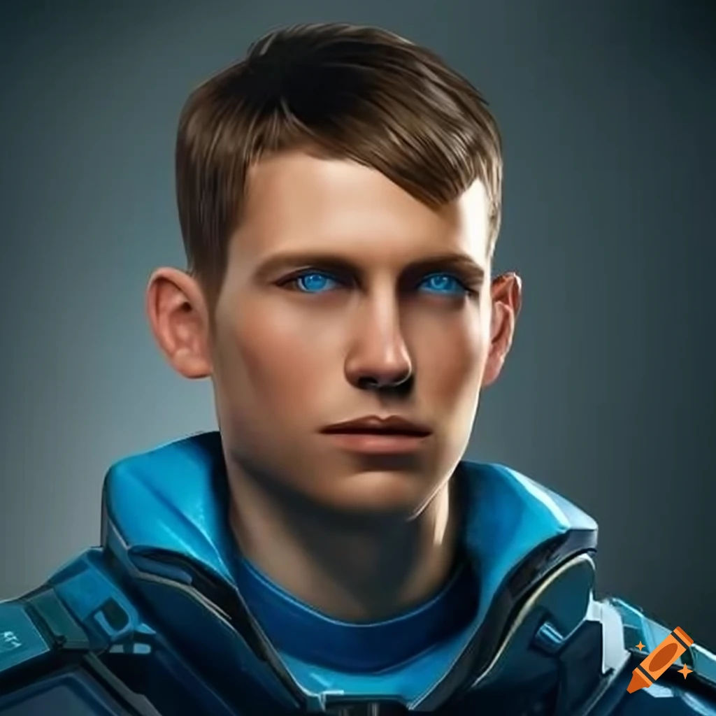Wallpaper #95lDP5MBUcASHT6nWssT259 Sci Fi Rpg Character Wearing a Blue Spaceship Uniform on Craiyon