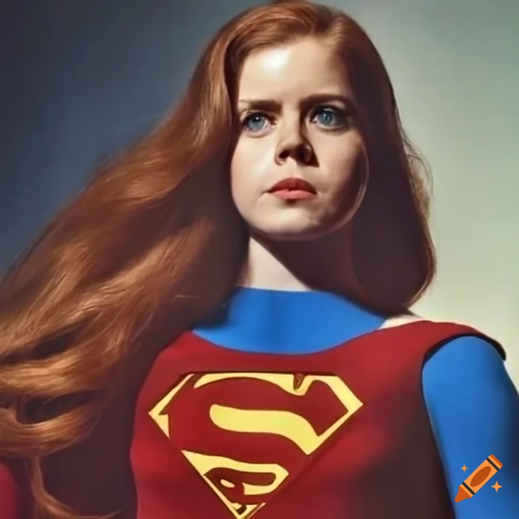 Wallpaper #hmhaF5MBSpphPi3-UQ5g230 Amy Adams as Supergirl in 1967 on Craiyon