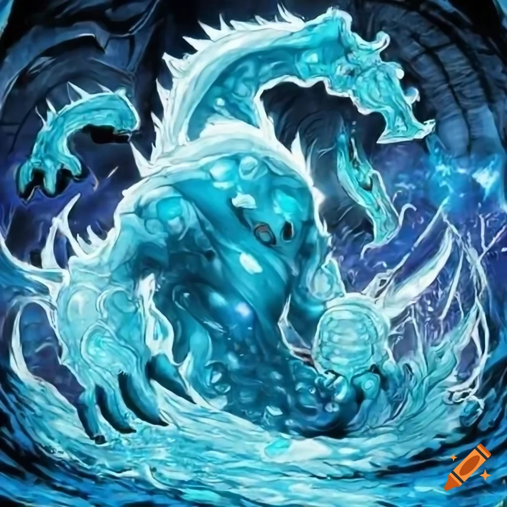 Wallpaper #0Gd8C5MBSpphPi3-8dlm9 Water Elemental Artwork from Yu Gi Oh Card