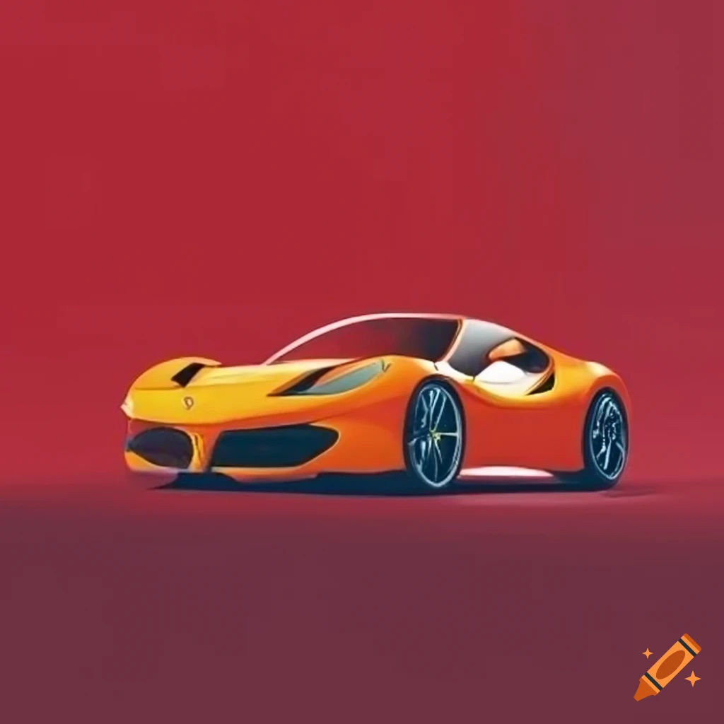 Wallpaper #wyw3SpMB0E1QgA7wd_XW110 Abstract Minimalist Artwork of a Ferrari on Craiyon