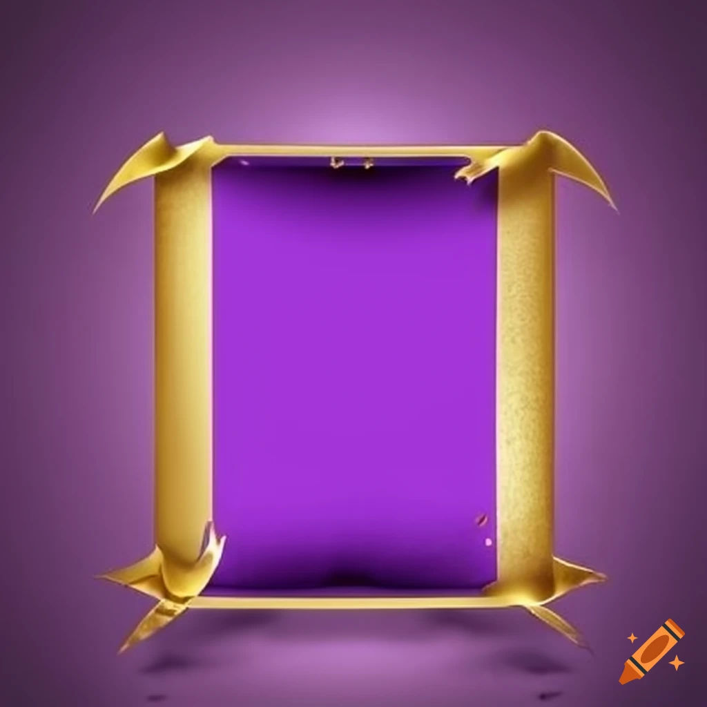 Wallpaper #Y-8xTZMBMN-XEVvVoD_A153 Gold and Purple Banner Design on Craiyon