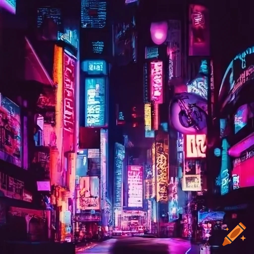 Wallpaper #rXSKyY4B_8f4nGFa6XO210 Cyberpunk Billboard Advertisement on Craiyon