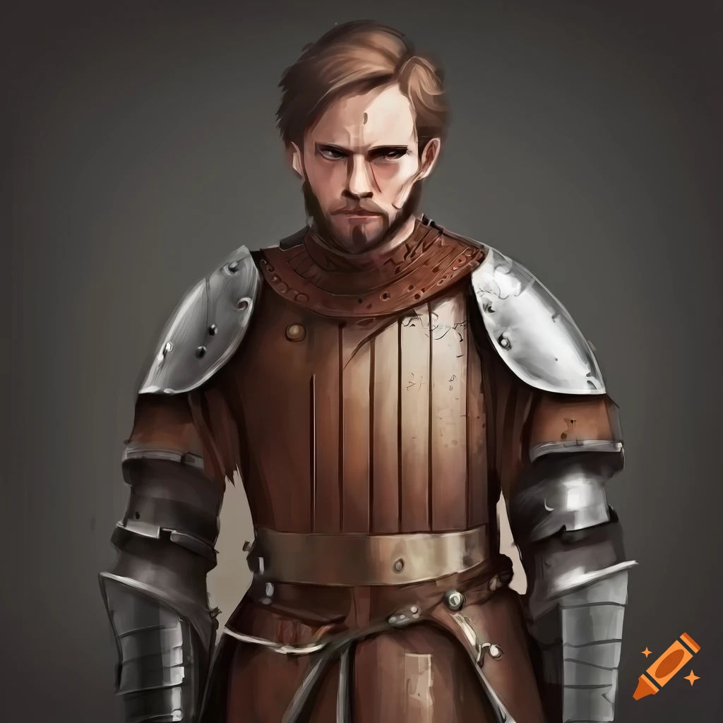 Wallpaper #D53uY5cBkAG5jTCHlbCd85 Concept Art of a Medieval Knight in Leather and Armor on Craiyon