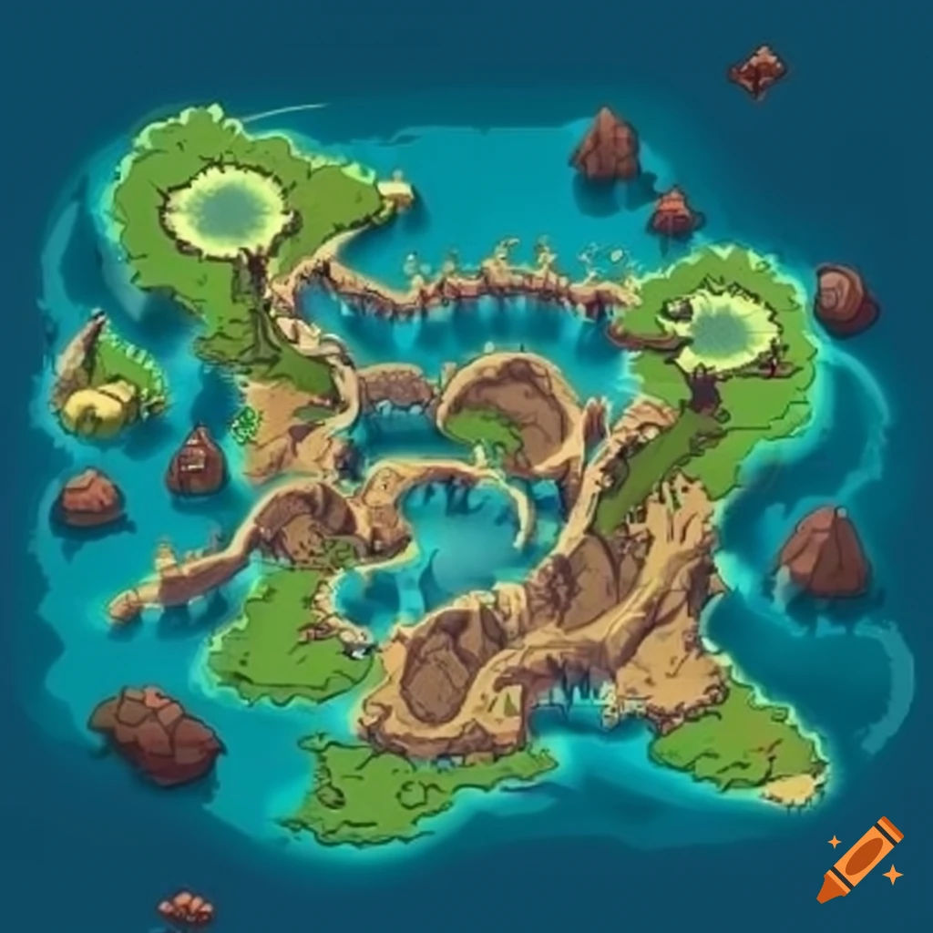 Wallpaper #nIIhQJMB0GiFKesMWcA461 Detailed Fantasy Rpg Map with Castle and Swamp on Craiyon
