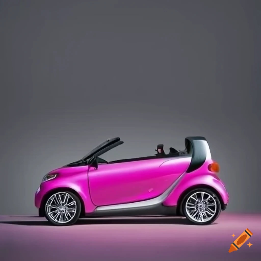 Wallpaper #dmdX_ZIBSpphPi3--Zv2227 Pink Smart Car Convertible Without Turbo on Craiyon