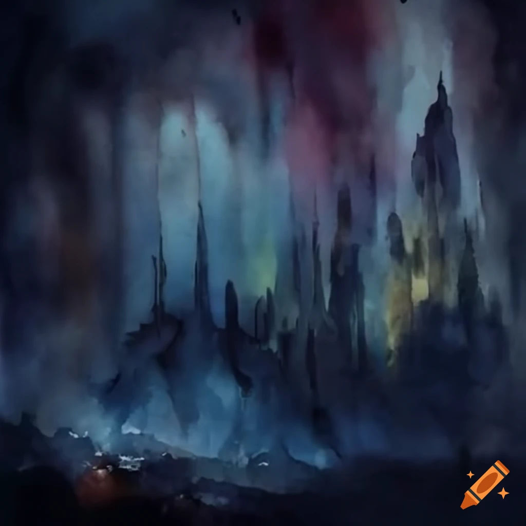 Wallpaper #dmcF9JIBSpphPi3-9ngv275 Abstract Representation of Darkness and Chaos on Craiyon