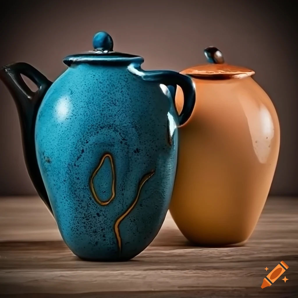 Wallpaper #0Gc9D5MBSpphPi3-me0t172 Unique Ceramic Pottery with Abstract Designs on Craiyon