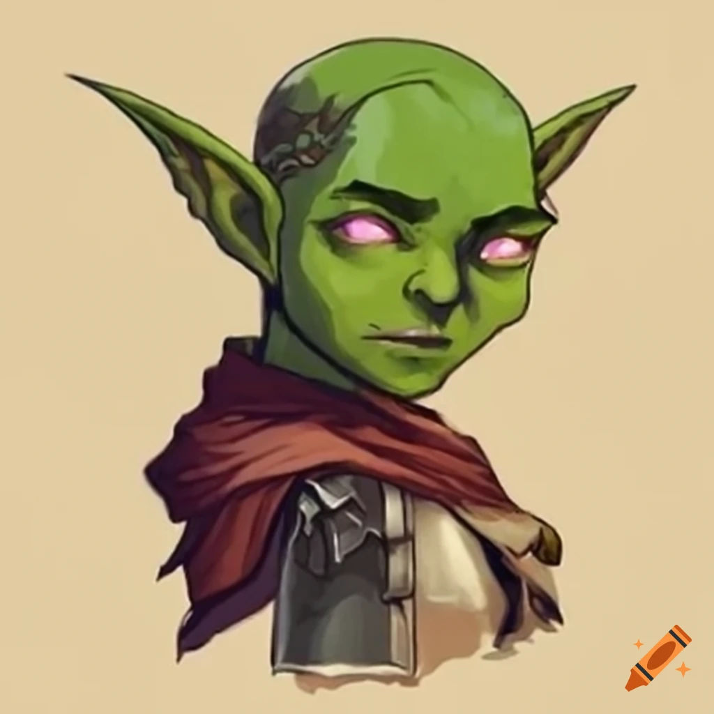 Wallpaper #GkAxMJMBJhL2WPbaVMA6358 Image of a Young Green Goblin Rogue Pickpocketing in a Medieval Fantasy