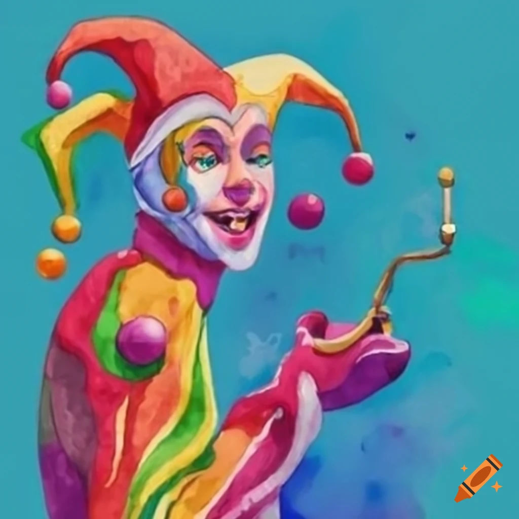 Wallpaper #CGe9DZMBSpphPi3-Kudy357 Image of a Scheming Jester on Craiyon