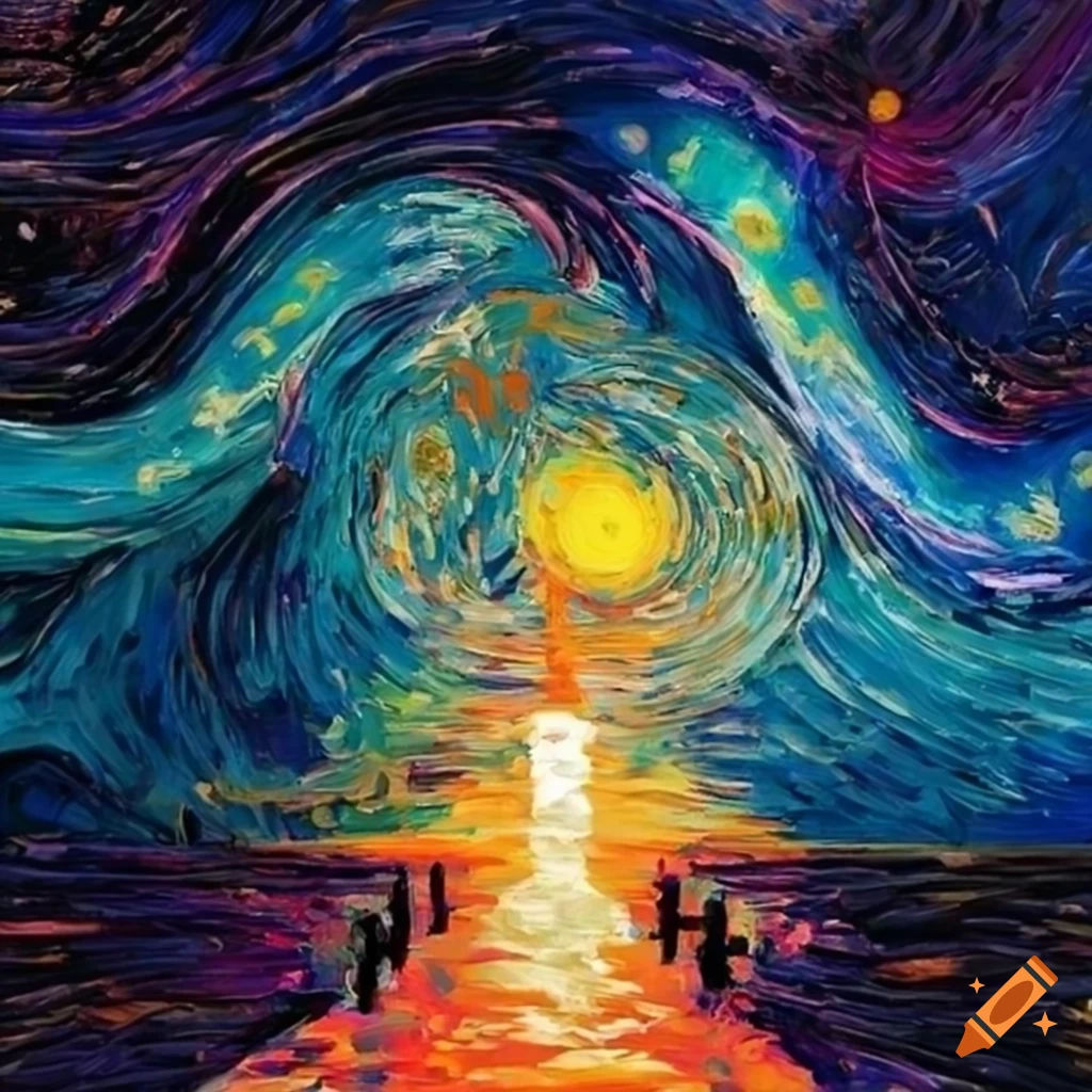 Wallpaper #gGfoDJMBSpphPi3-KuHk94 Abstract Surrealism Painting with Sun Sky and Diamonds on Craiyon