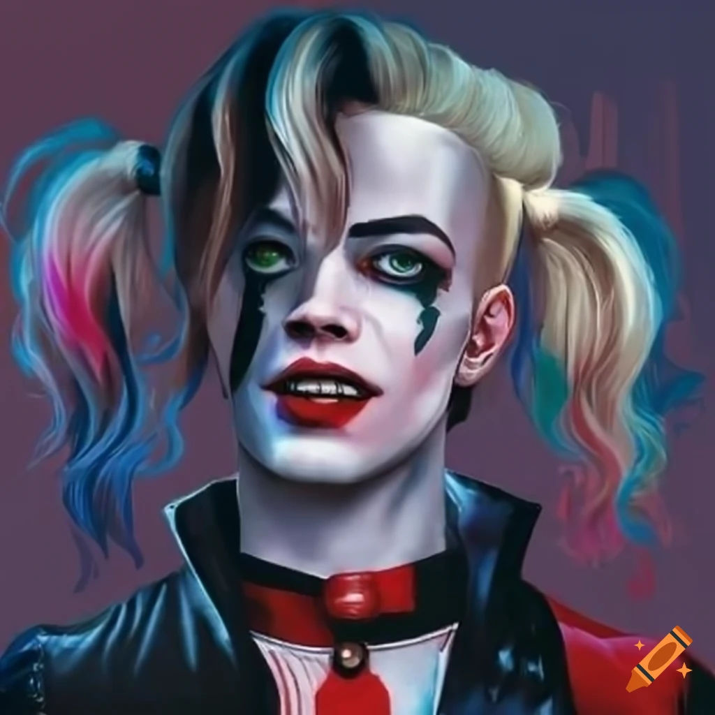 Wallpaper #22cpE5MBSpphPi3-BP44154 Realistic DC Harley Quinn Without Make Up on Craiyon