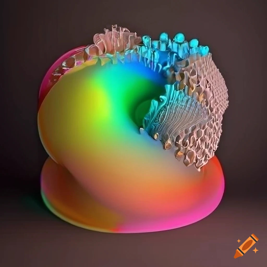 Wallpaper #Ph0GKpMBlOZrFDOkycPy140 Intricate and Colorful Abstract 3D Sculpture