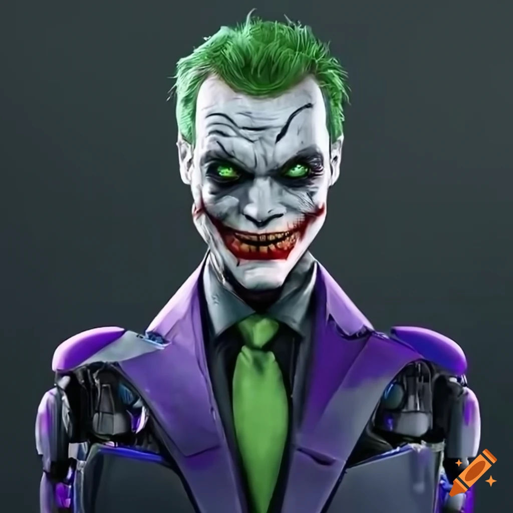 Wallpaper #pgMZZJMBpyOg8YnEg9YN263 Joker Android Robot on Craiyon