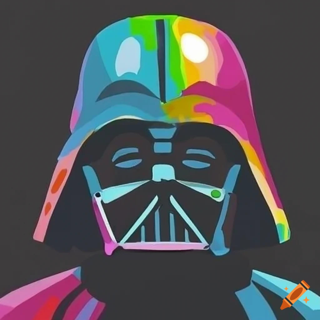 Wallpaper #J2cfA5MBSpphPi3-BbLr323 Rainbow Darth Vader