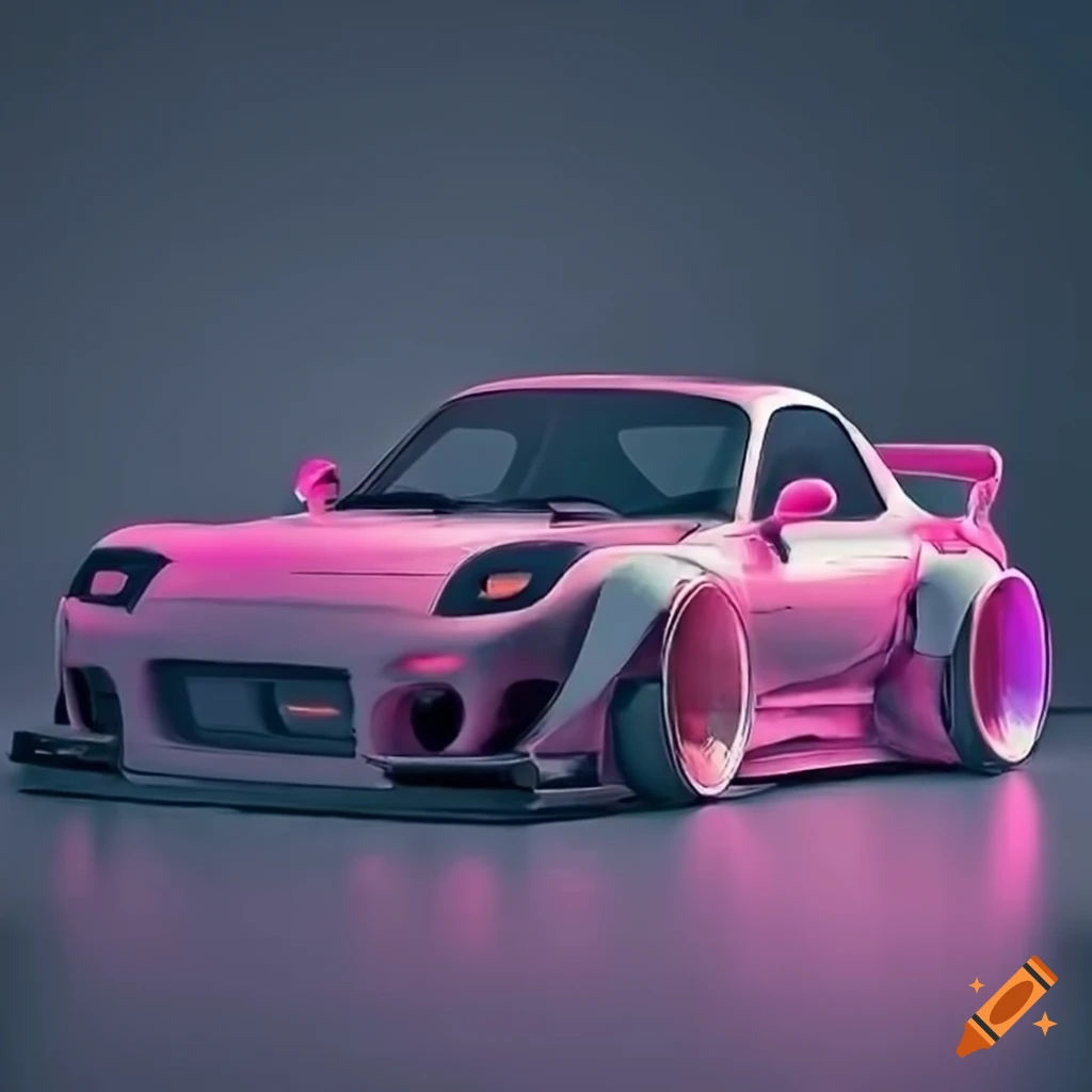Wallpaper #LBlTJI8BtGB6xQ78qYWJ13 Widebody Mazda Rx7 Fd Lowered Stanced with 20 Inch Work Wheels