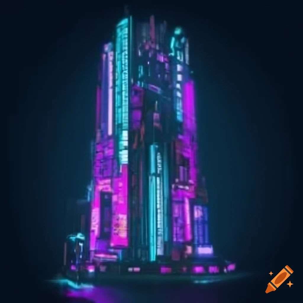 Wallpaper #RFjoM5MBzN9vxX340ToL249 Cyberpunk Building Png on Craiyon