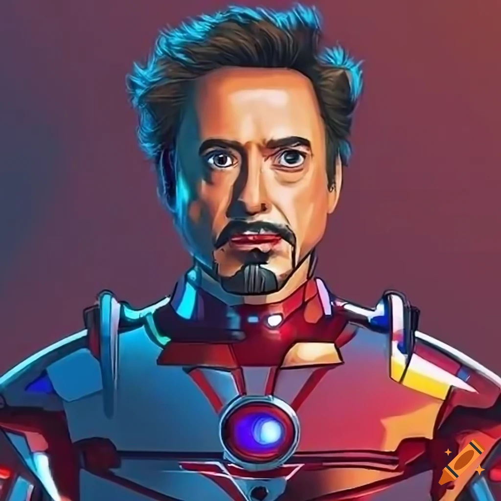 Wallpaper #W2cz9JIBSpphPi3-f3mh149 Tony Stark in Pixar Style with His Iron Suit on Craiyon