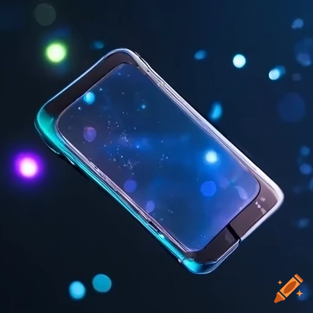 Wallpaper #zmfP-5IBSpphPi3-dpXT78 A Futuristic Phone Floating in Space