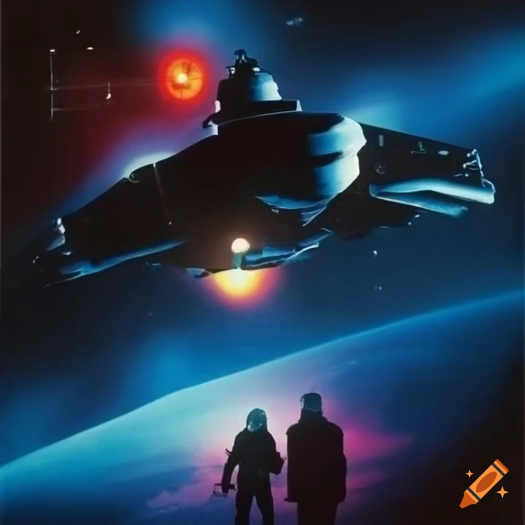 Wallpaper #bGeY_ZIBSpphPi3-Mpyn129 A 80s Sci Fi Movie Poster on Craiyon
