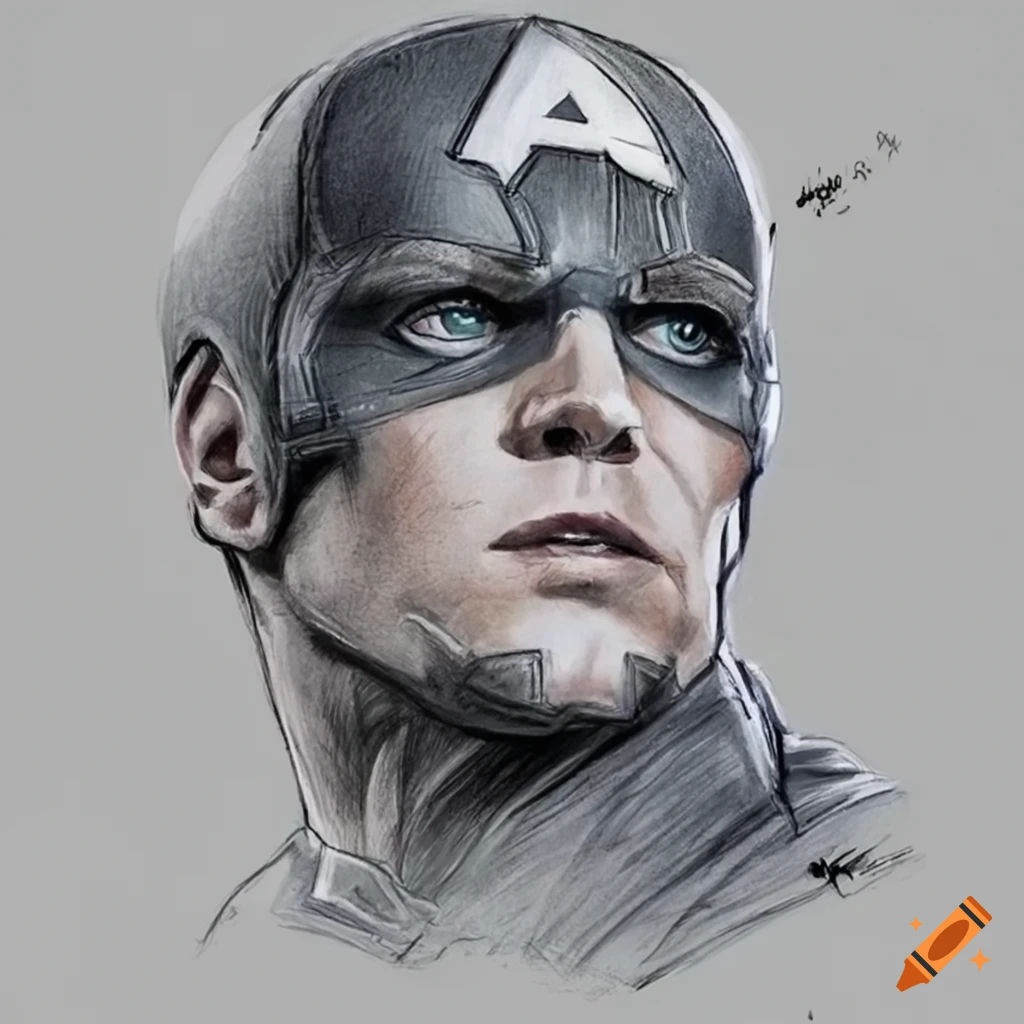 Wallpaper #X6WyOJMBVBiSkHCa345X143 Share More Than 182 Captain America Face Drawing Nanoginkgobilobavn