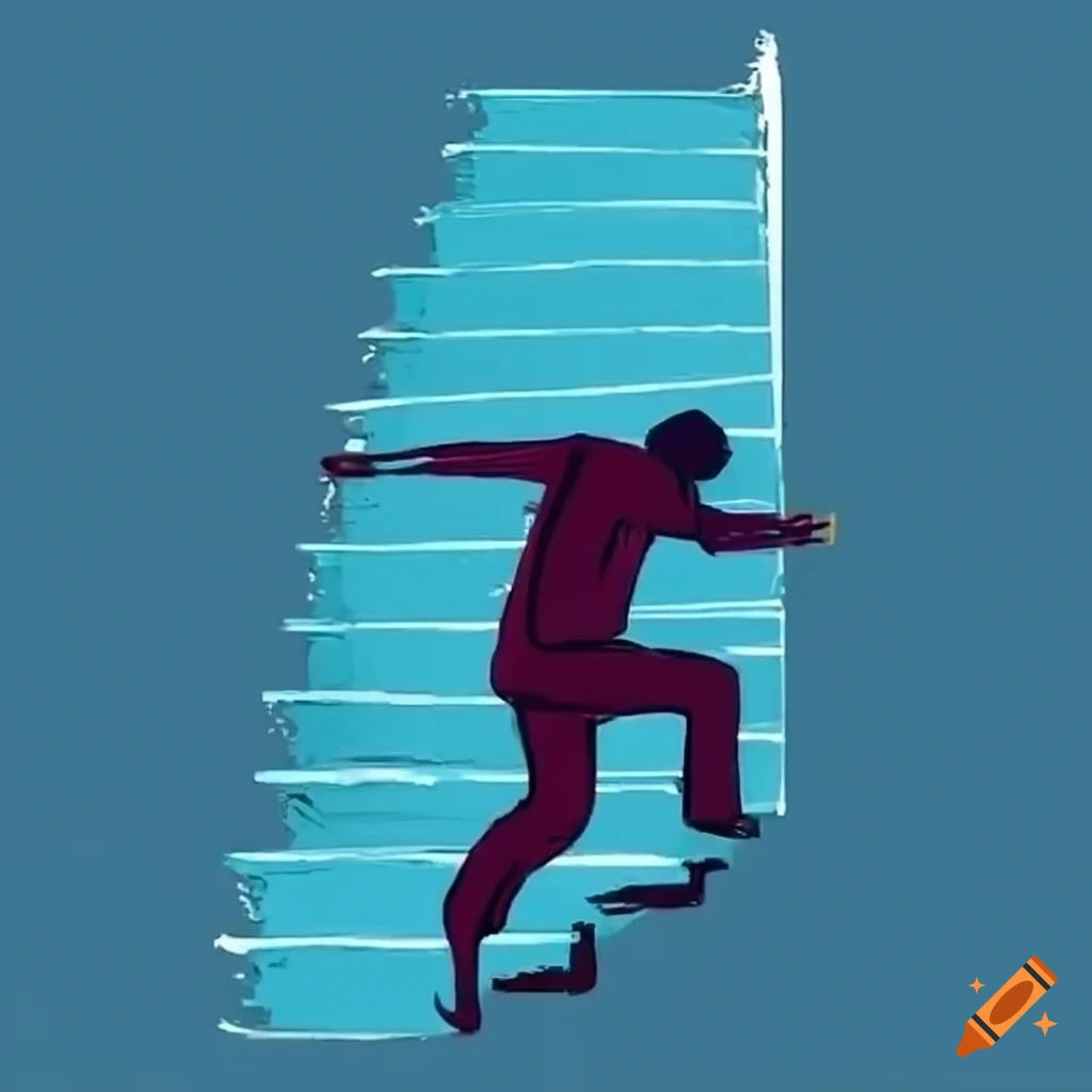 Wallpaper #aWdbBJMBSpphPi3--bfl220 Man Falling Down the Stairs Abstract on Craiyon