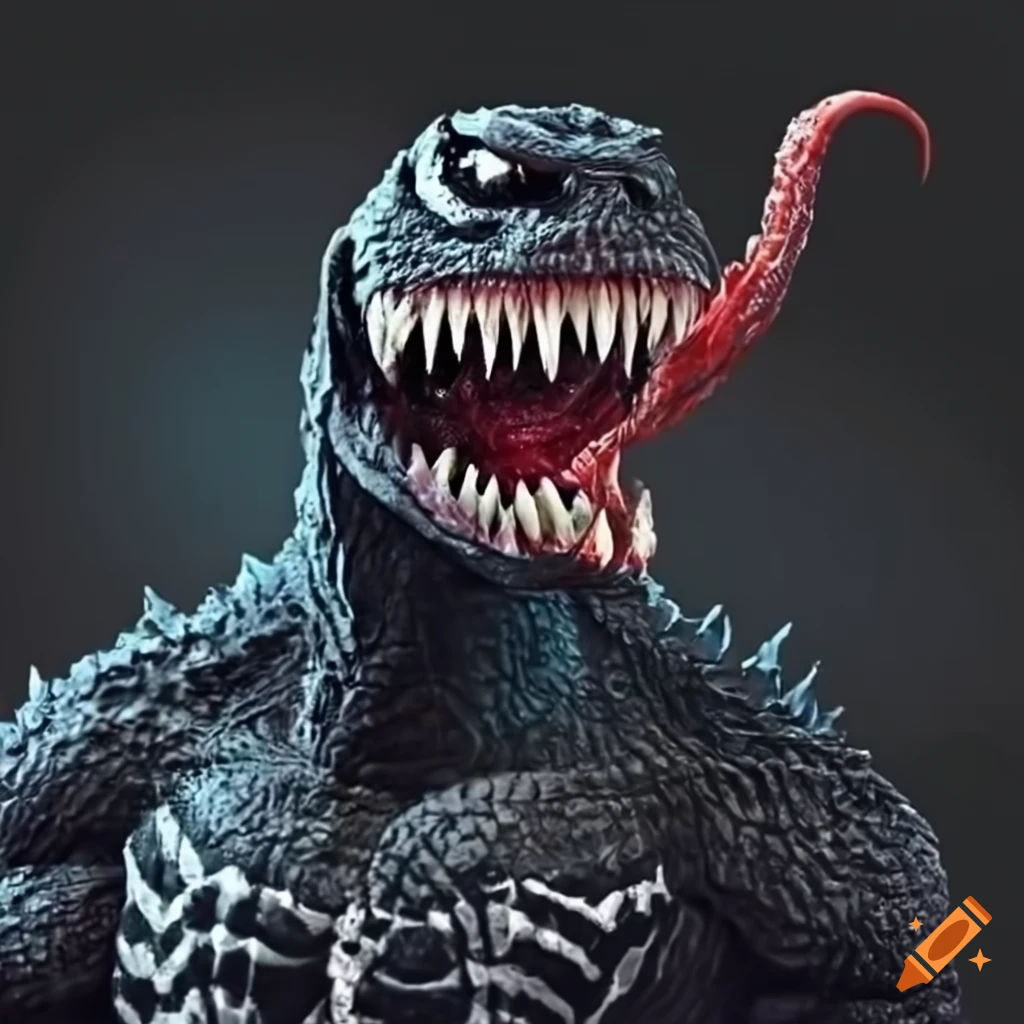 Wallpaper #6yYImpcBNyflpn9raYjC50 Godzilla and Venom Crossover on Craiyon